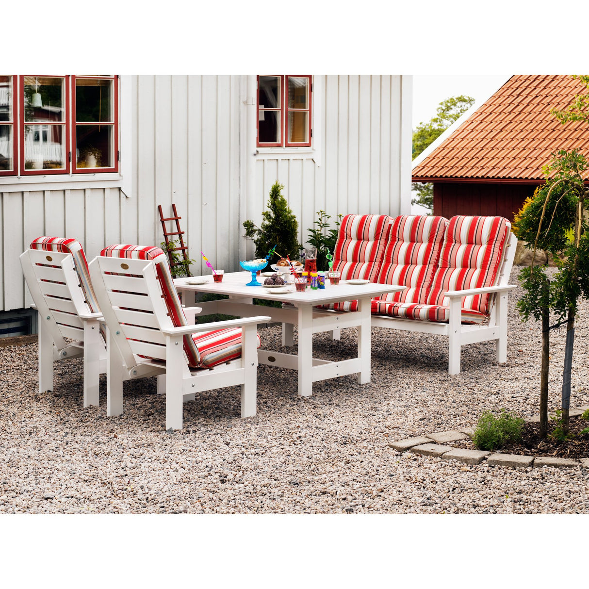 Herrgård Utefåtölj Vit