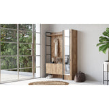 Libreville Pro (125,5 x 180 x 34 cm) atlantisk furu Hallställ