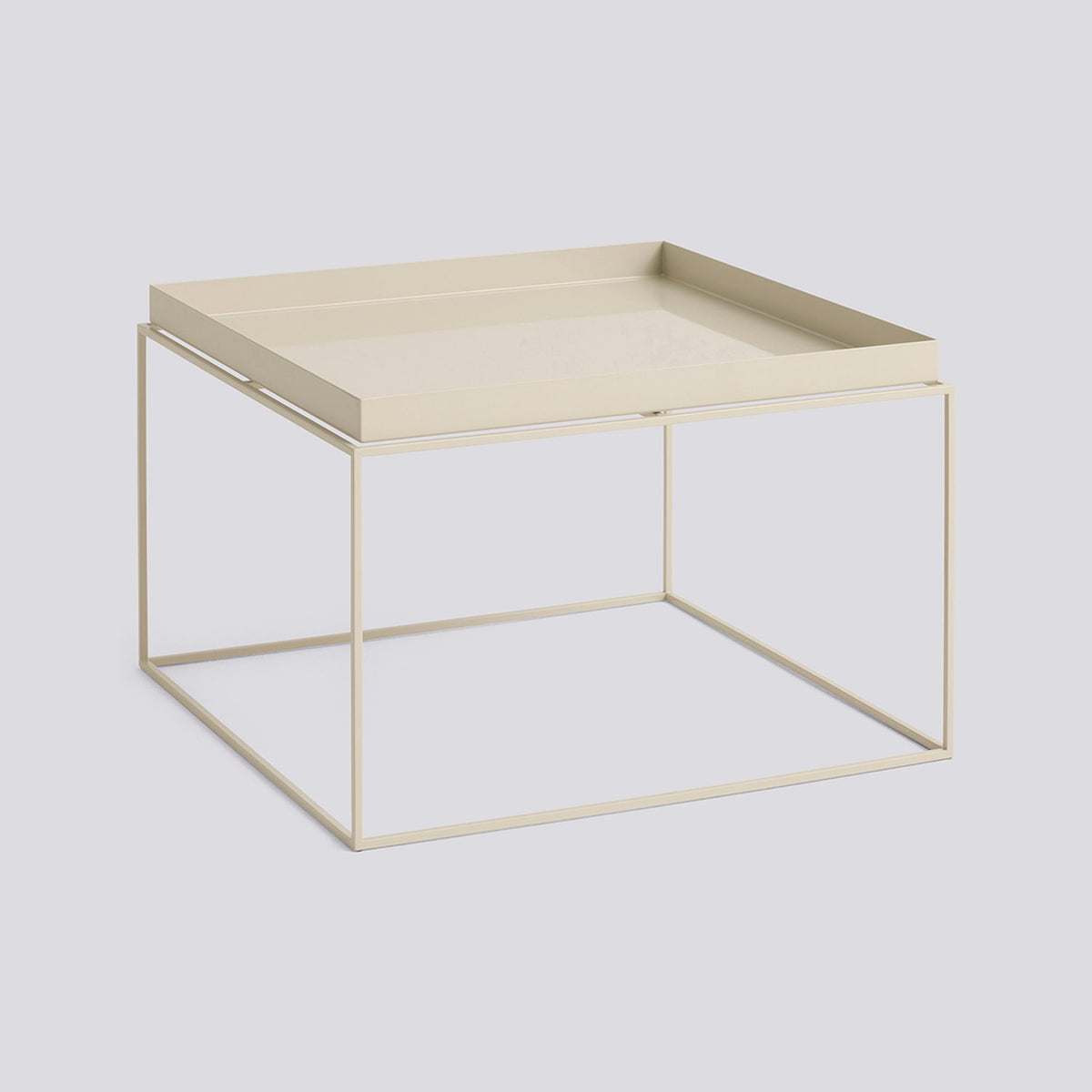 Tray Table L60 × B60 × H39 cm Soffbord Warm beige