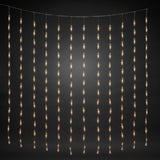 Gardin Droppar LED Ljusslinga Ute 200x200 cm, Varmvit