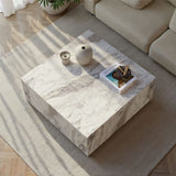 Maputo (90 x 35 x 90 cm) freesia-marmor Soffbord