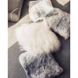 Iceland 50 cm Lammskinnskudde Shorn Black