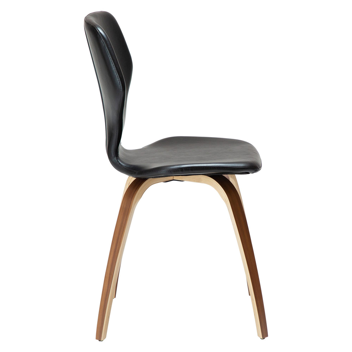 S.I.T Stol Vintage Black Art.Leather, Walnut