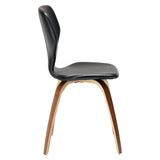 S.I.T Stol Vintage Black Art.Leather, Walnut