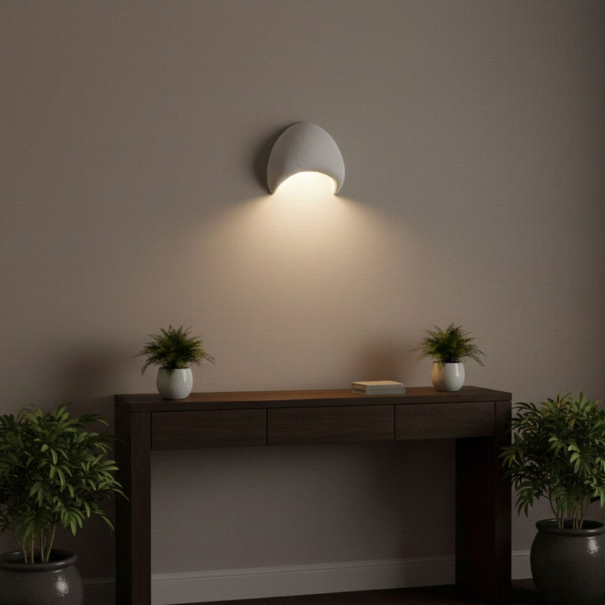 Kigali Small Wall (H 22 cm) Vit Vägglampa