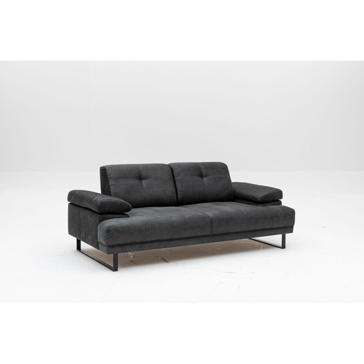 Kingston (199 x 99 x 83 cm) 2-sits bäddsoffa Antracit