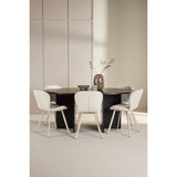 Strada, Lilja Oval matgrupp Beige, Svart, ⌀120