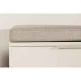 Nice Bänk med dyna Beige, 60 x 120 x 6