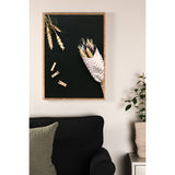 Blommor på bord Poster Svart, 70 x 100 cm
