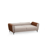 Minsk (215 x 85 cm) 3-sits bäddsoffa Beige kanel