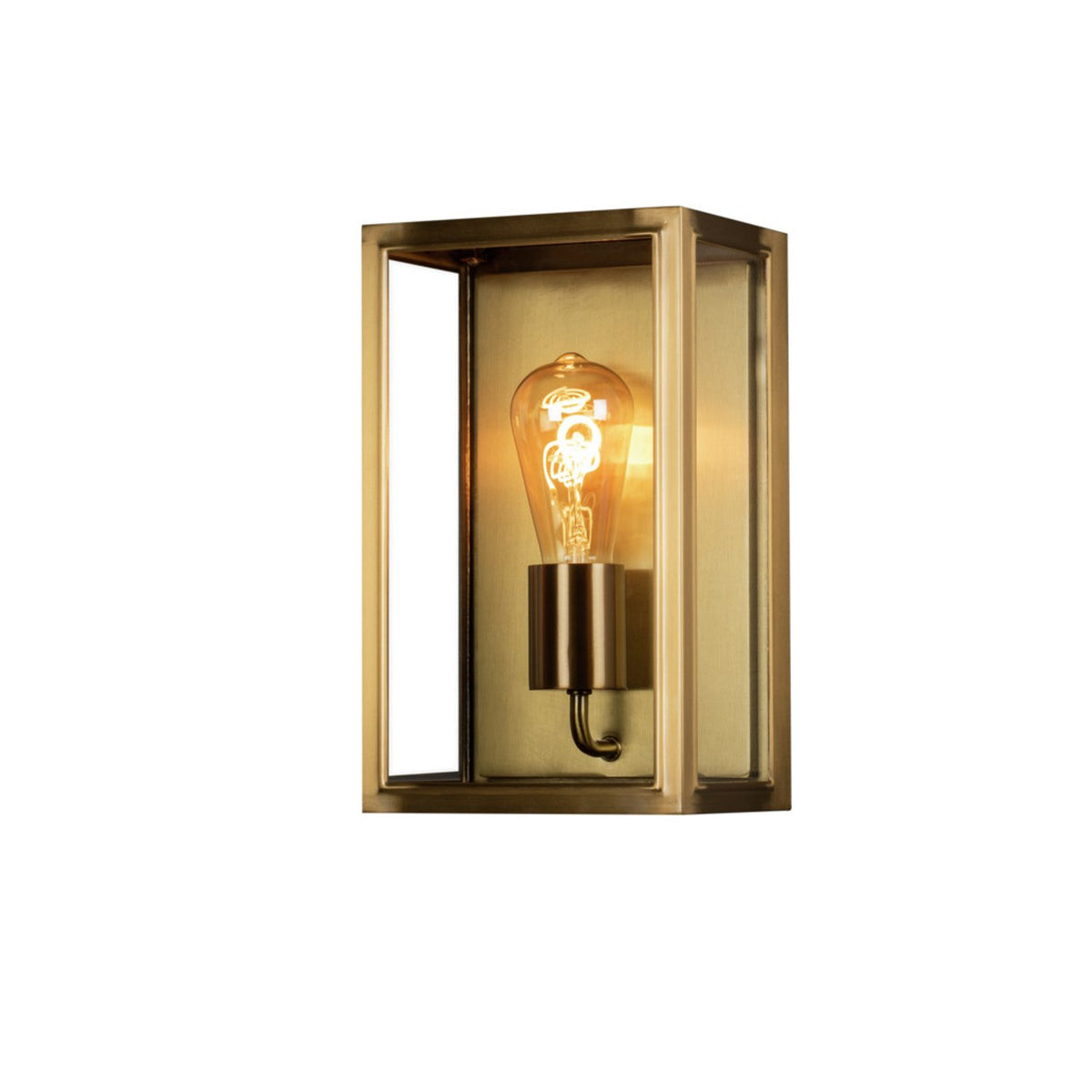Carpi E27 Vägglampa Ute Mässing, Medium (18 cm)