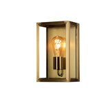 Carpi E27 Vägglampa Ute Mässing, Medium (18 cm)