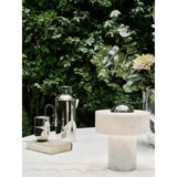 Stone Portabel lampa Silver