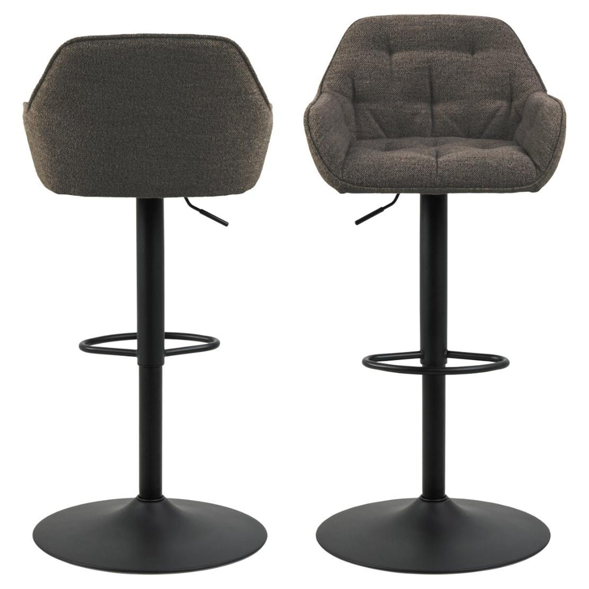 Toulon Barstol Trumpetbas Monza tyg Taupe