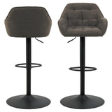 Toulon Barstol Trumpetbas Monza tyg Taupe