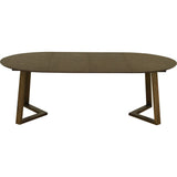 Borås Matbord ø130/230 cm Brunlackad ek