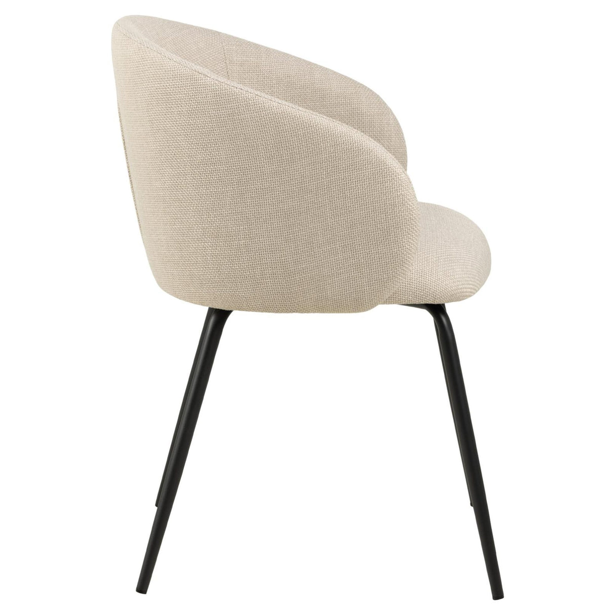 Chaumont Matstol med Armstöd Basel tyg Beige/Svart