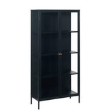 Milano Skåp 190 cm svart Glas