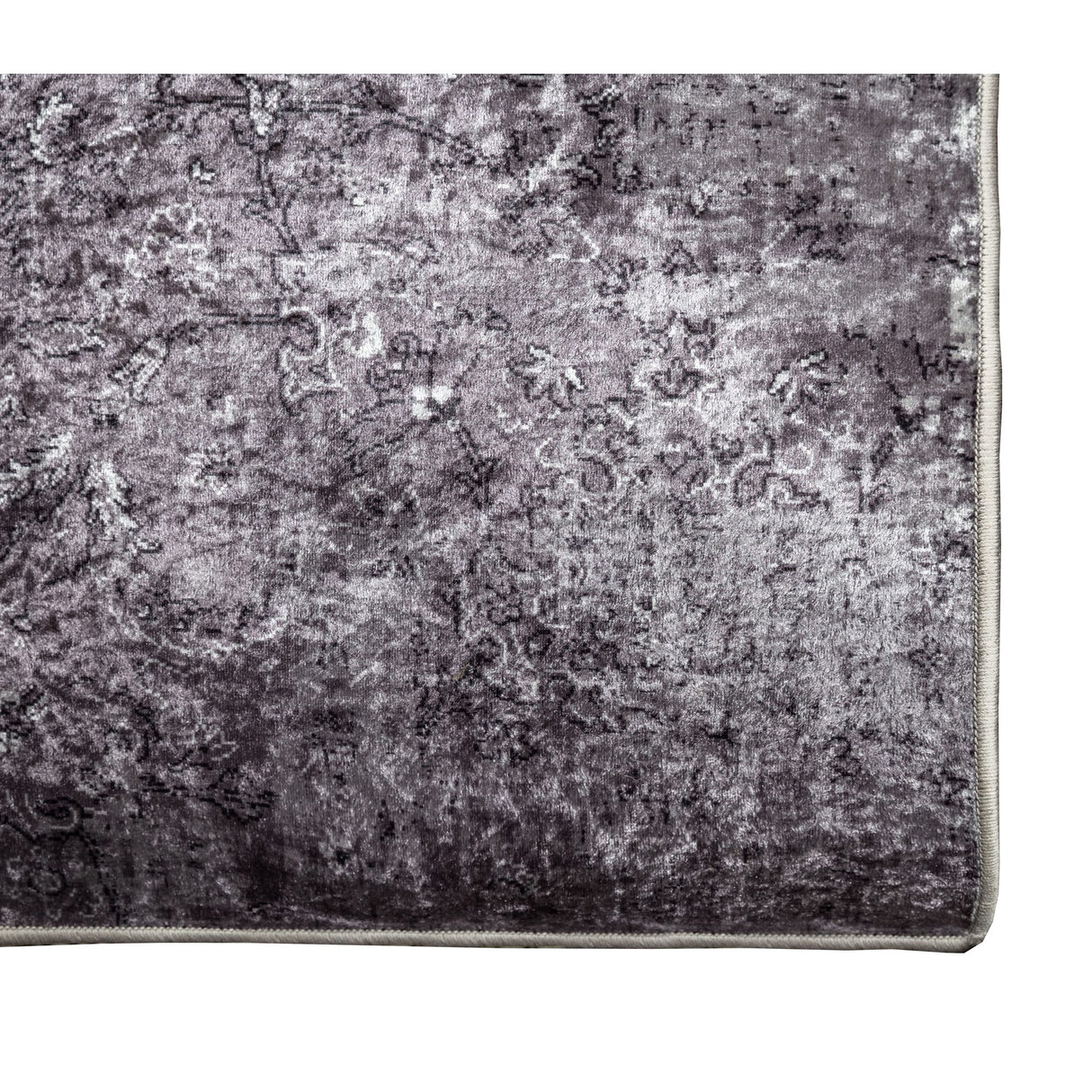Siv patchworkmatta 200x290 cm Grå
