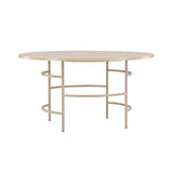 Köpenhamn Runt matbord Beige, vitlaserad, MDF, ⌀140
