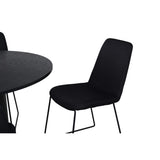 Bianca, Muce Rund matgrupp Svart, Svart, 4st