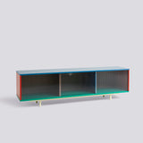 Colour Cabinet med glasdörrar 120 × 39 × 51 cm Skåp Multi