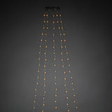 Slinga Amber LED Silverfärgad kabel Julgransbelysning 180 cm
