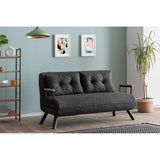 Apia 2-sits (25 x 134 x 121 cm) 2-sits bäddsoffa Mörkgrå
