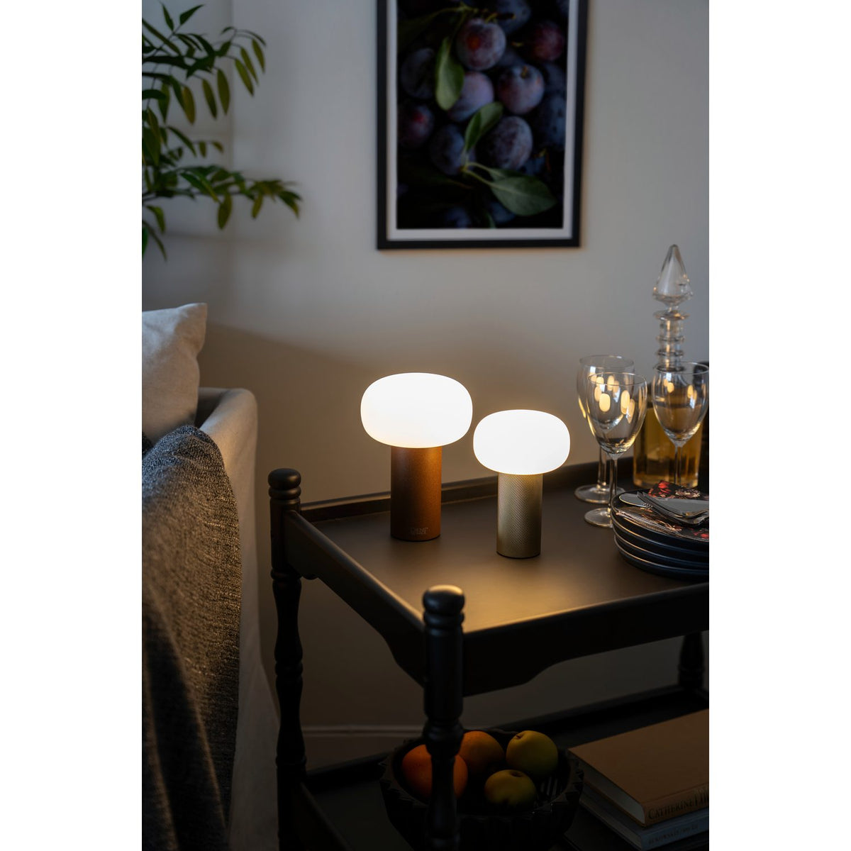 Antibes Mini USB Bordslampa Ute/Inne Mässing