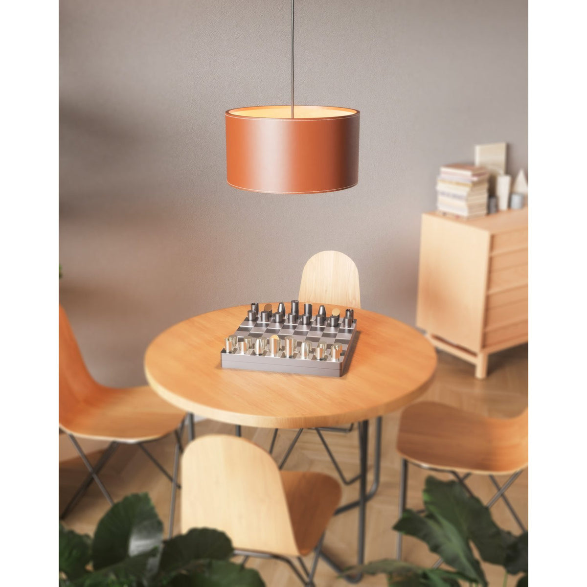 Cylinder 42 cm Taklampa Svart