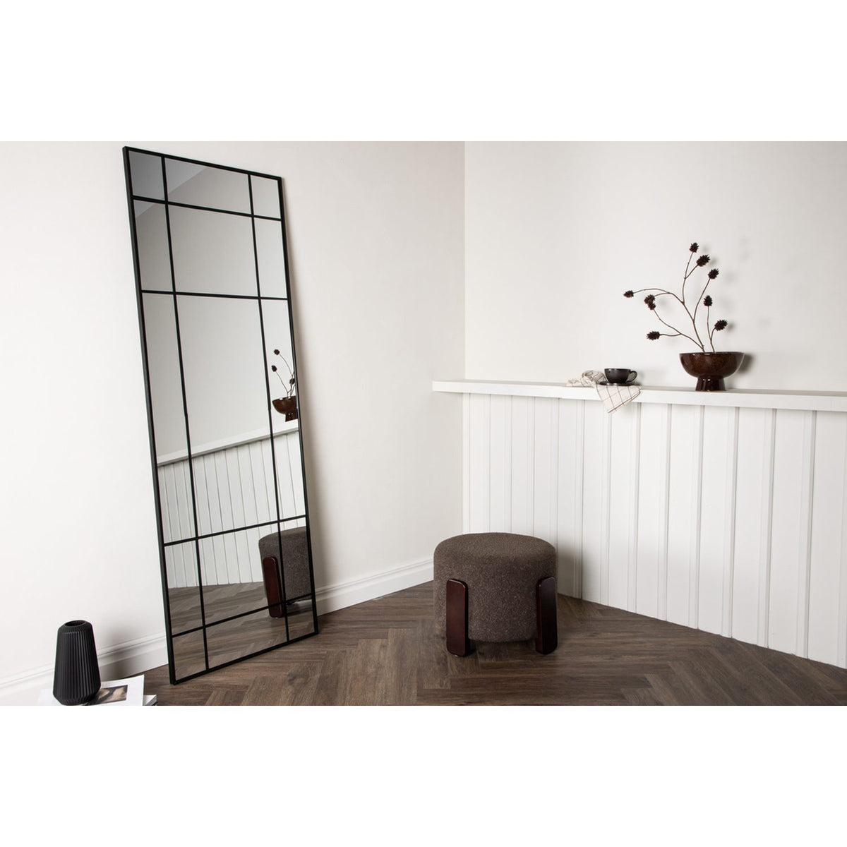Lake Stor spegel Black, 3 x 180 x 90