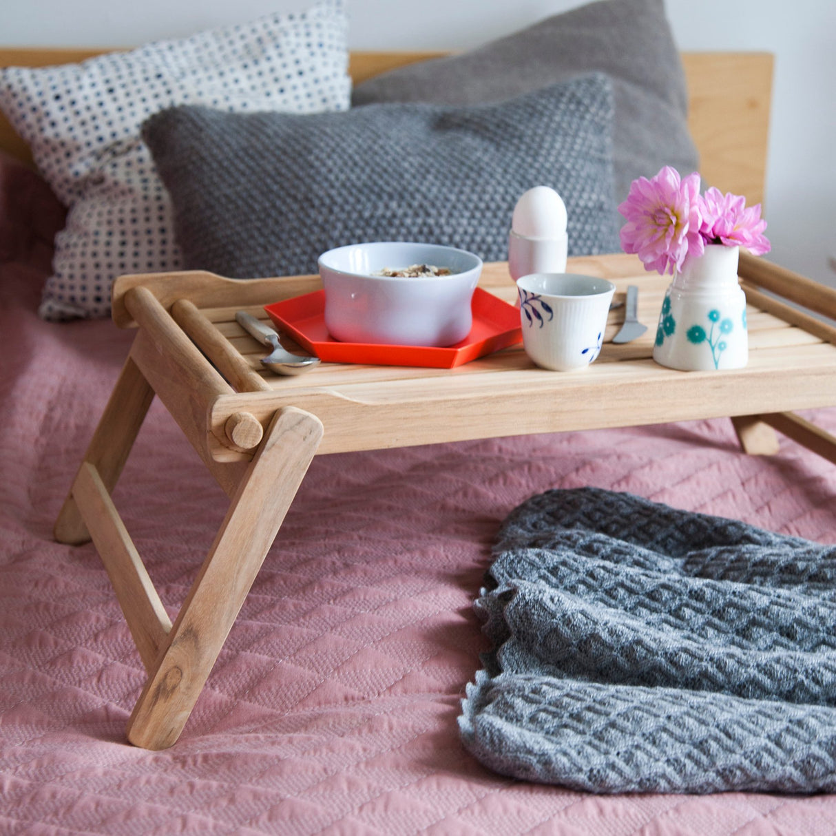 Sängbricka Teak