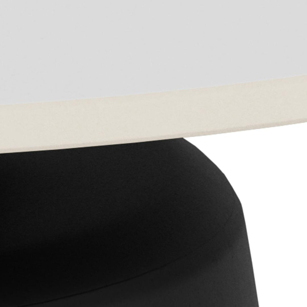 Nimbus soffbord Keramik Vit 70 cm Runt