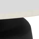 Nimbus soffbord Keramik Vit 70 cm Runt