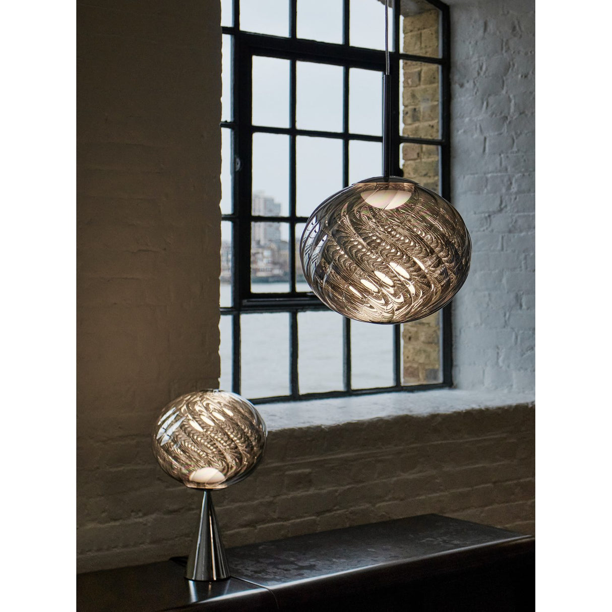 Whirl Pendellampa LED Silver, 45 cm