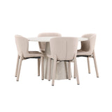 Lanzo, Astoria Runt matgrupp Beige, Beige, 4st