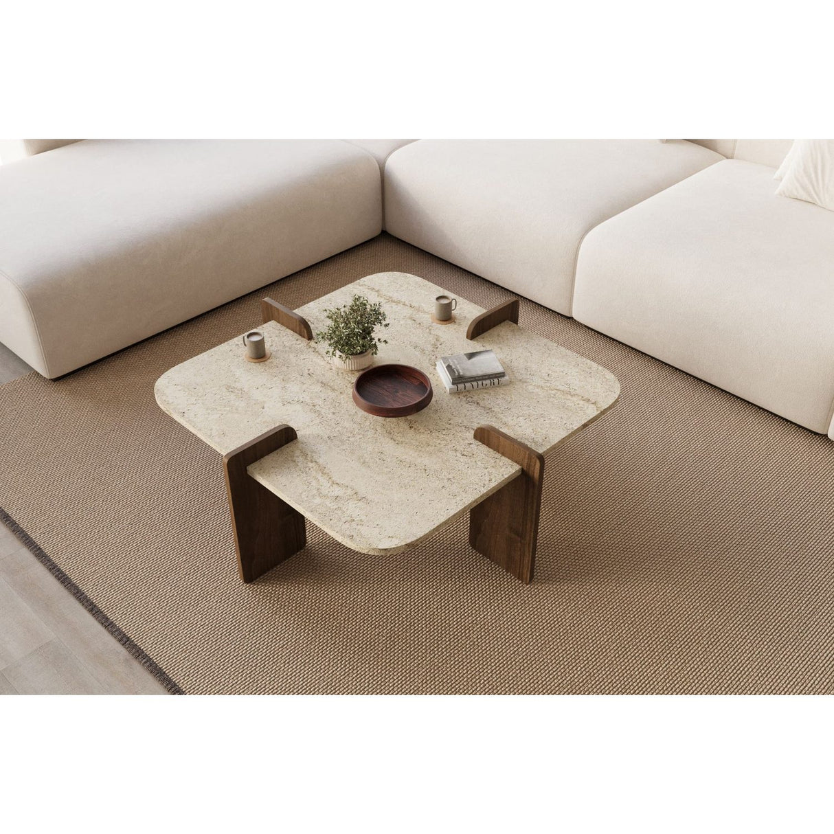 Disita Soffbord Travertine