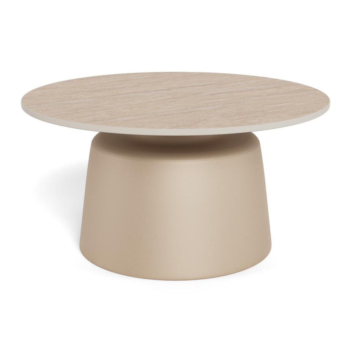 Nimbus soffbord Keramik Beige 70 cm Runt