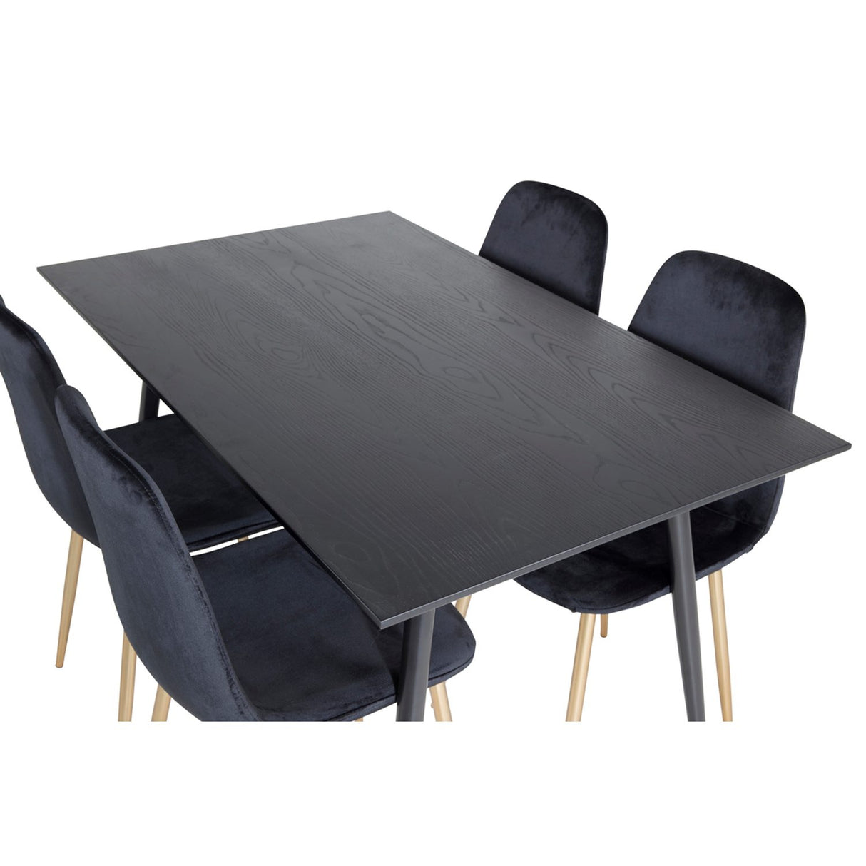 Dipp, Polar Rund matgrupp Svart,Guld, Svart,Guld, 120 x 85