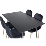 Dipp, Polar Rund matgrupp Svart,Guld, Svart,Guld, 120 x 85
