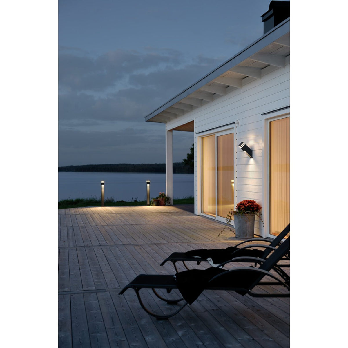 Massa HP-LED Antracit Vägglampa Ute