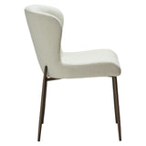 Glam Stol Bone White, Antique Brass