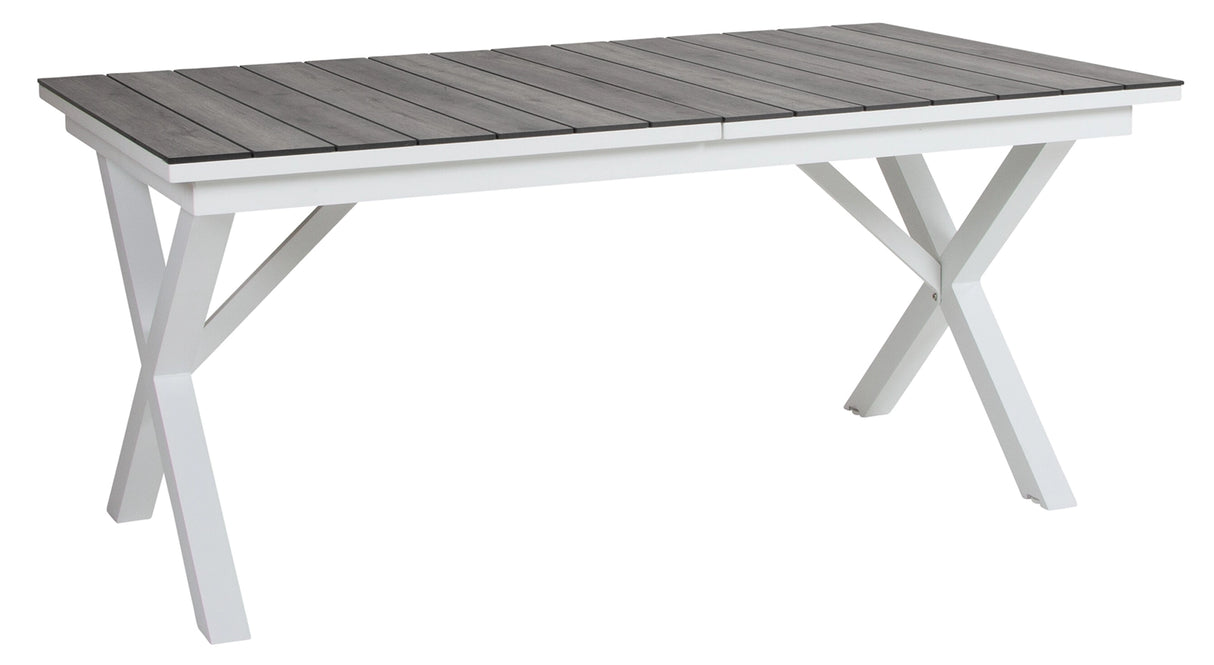 Hillmond Bord 100x166-226 cm Vit/Grå Laminat