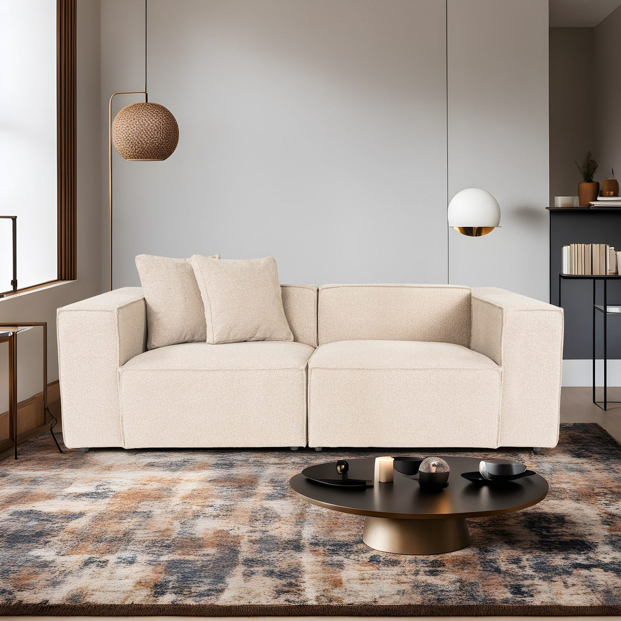 Tbilisi 2-sits (220 x 108 x 65 cm) 2-sitssoffa Persika