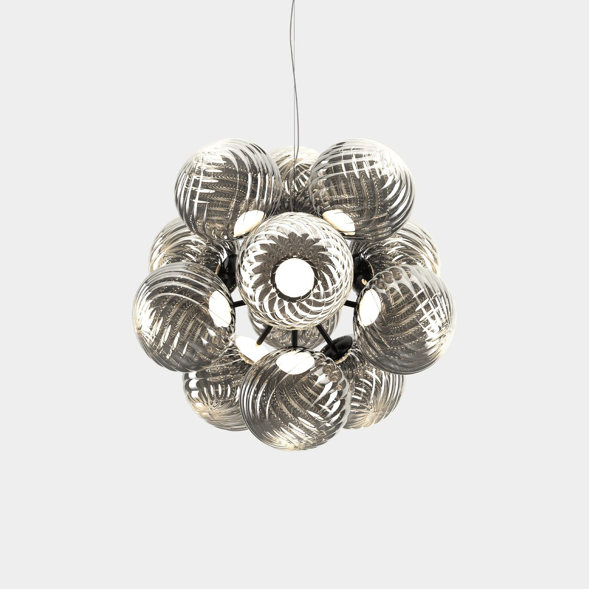 Whirl Burst Ljuskrona Silver