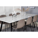 Estelle, Arctic Rektangulär matgrupp Beige