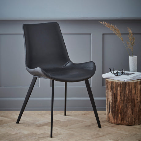 Hype Stol Black Art.Leather, Black