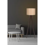 Salvador (H 145 cm) Golvlampa Valnötskräm