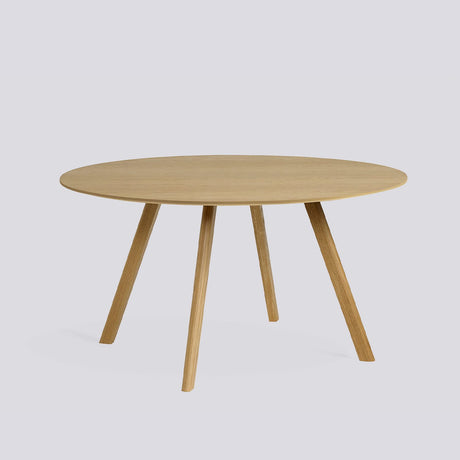 CPH 25 Ø140 × H74 cm Matbord ekfaner med vattenbaserad lack, massiv ek med vattenbaserad lack