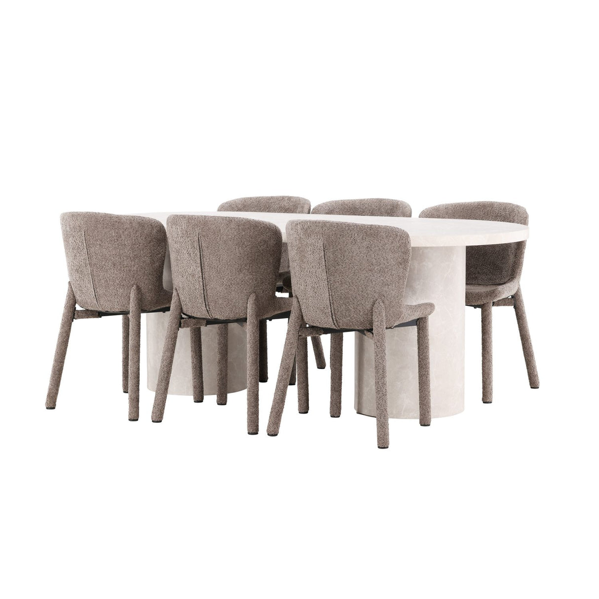 Narvik, Astoria Oval matgrupp Brun, Beige, 200 x 100